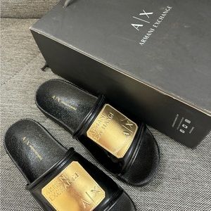 Armani Exchange flip flops